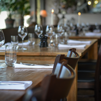 gedeckter Tisch im Restaurant